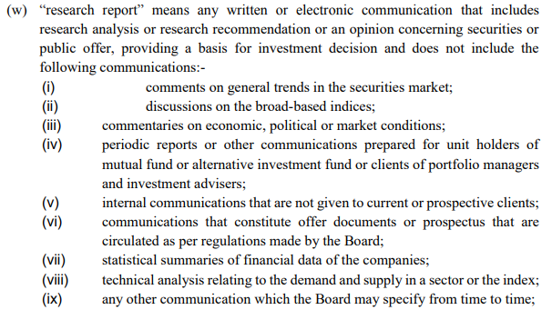 SEBI Research Analyst registration record